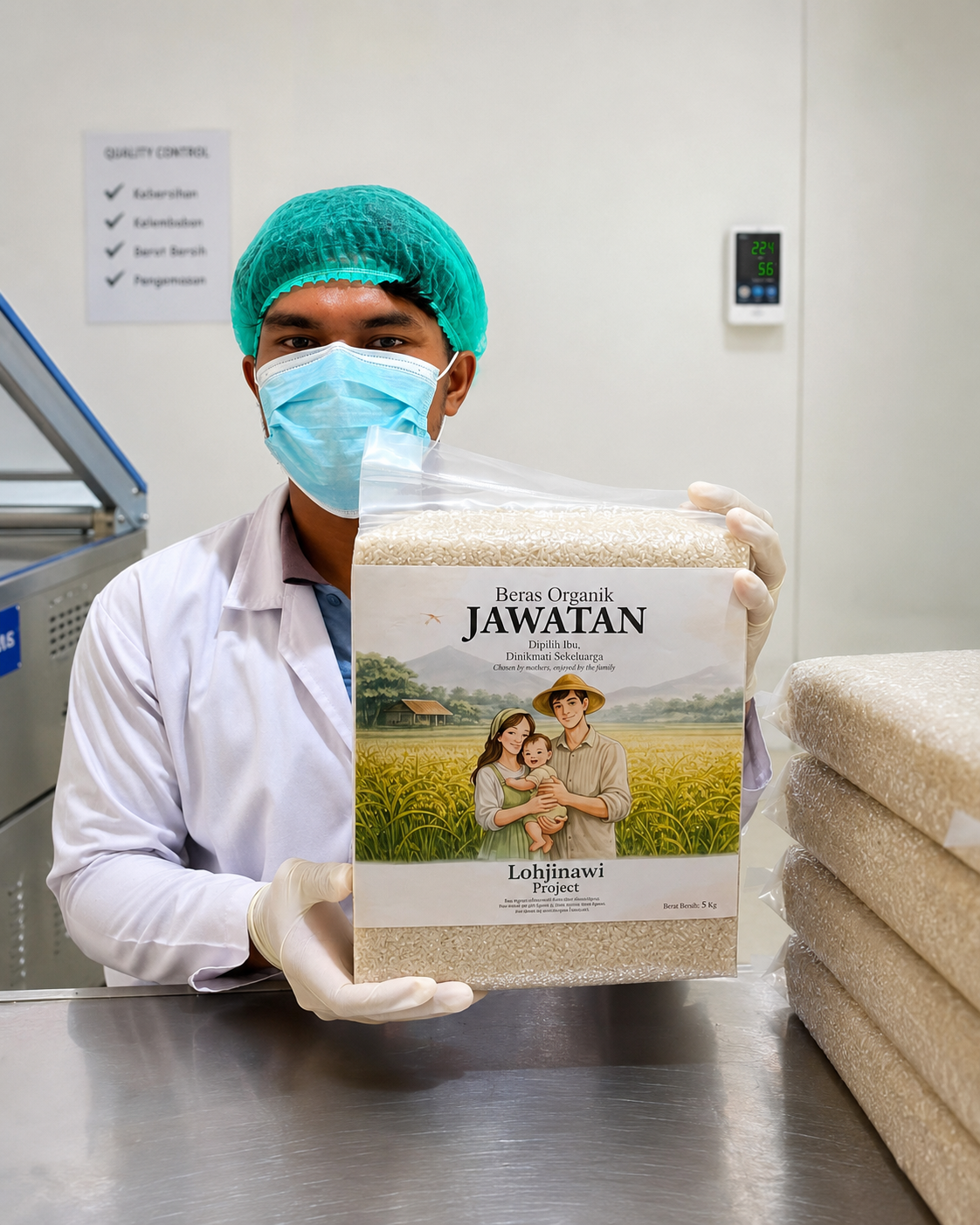 Beras Organik Jawatan